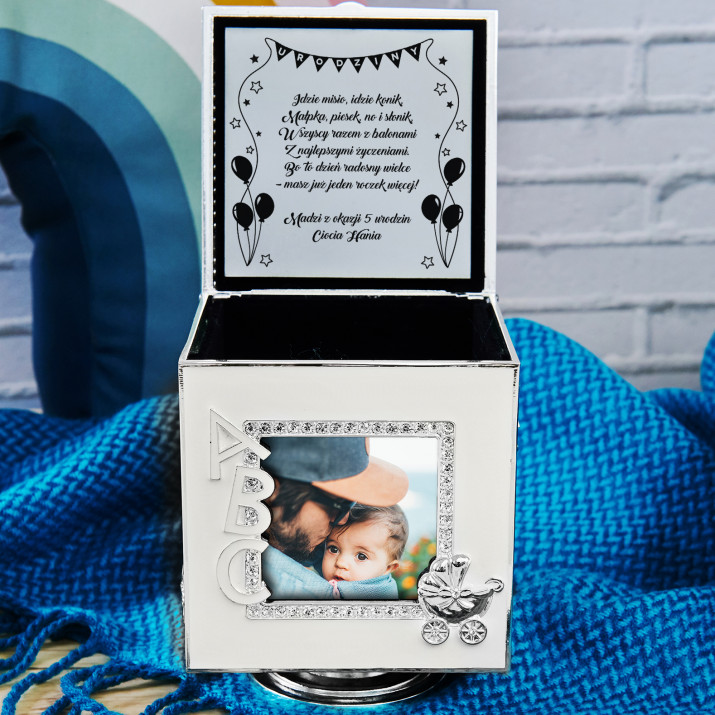 Urodziny - Srebrna Pozytywka ze Zdjęciem